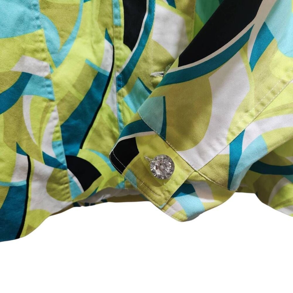 Annabell Button Front Jacket Shacket Vibrant Patt… - image 2